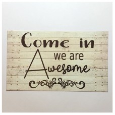Come In Awesome Sign Wall Plaque House Hanging Business Door Shop    292206659791